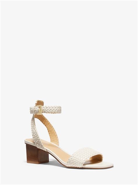 michael michael kors petra leather sandal|Petra Woven Sandal .